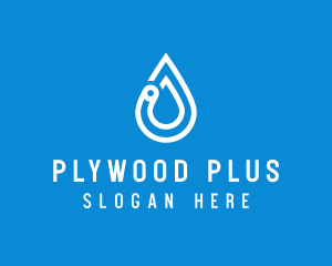 Modern Water Droplet  logo design