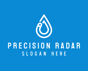 Modern Water Droplet  logo design