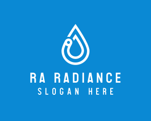 Modern Water Droplet  logo design