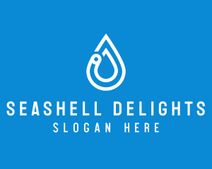 Modern Water Droplet  logo design