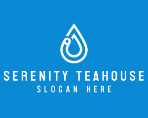 Modern Water Droplet  logo design