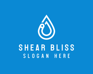 Modern Water Droplet  logo design