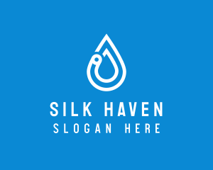 Modern Water Droplet  logo design