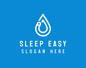 Modern Water Droplet  logo design