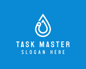 Modern Water Droplet  logo design