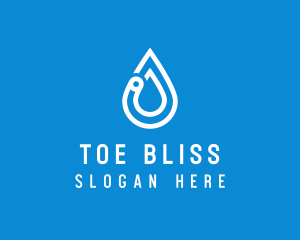 Modern Water Droplet  logo design