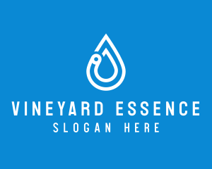 Modern Water Droplet  logo design