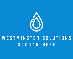 Modern Water Droplet  logo design