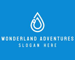 Modern Water Droplet  logo design