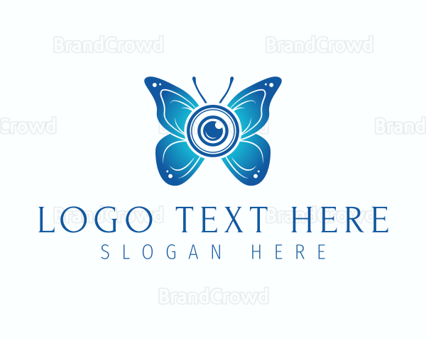 Butterfly Photography Camera Logo