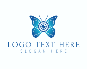 Cinema - Butterfly Photography Camera logo design