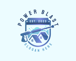 Power Wash Home Cleaning logo design