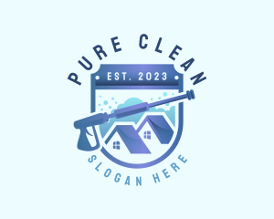 Power Wash Home Cleaning logo design