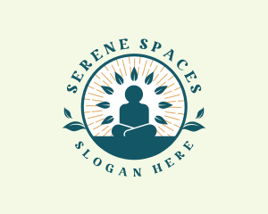 Nature Meditation Yoga logo design