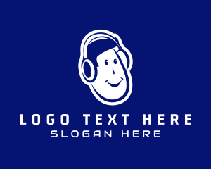 Customer Support - Game Streamer Headphones logo design