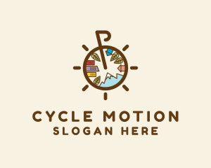 Cycling Bike Travel logo design