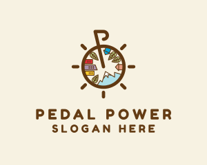 Cycling Bike Travel logo design