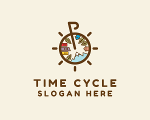 Cycling Bike Travel logo design