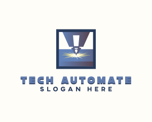 Laser Automation Machinery logo design