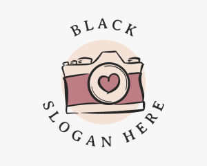 Heart - Love Camera Photography logo design