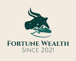 Fortune - Taurus Astrology Sign logo design