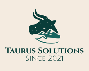 Taurus Astrology Sign logo design