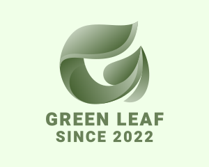 Eco Gardening Leaf logo design
