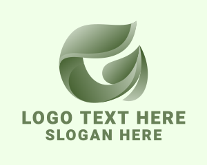 Eco Gardening Leaf Logo