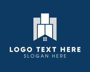 Property-staging - Building Home Condominium logo design