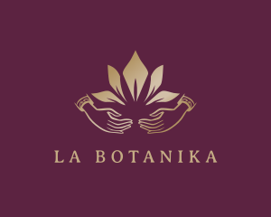 Elegant Lotus Hands Logo