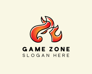 Flaming Phoenix Fire   logo design