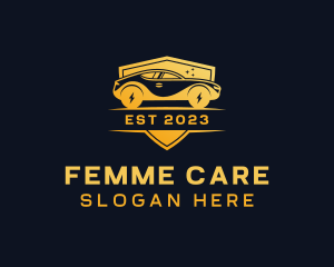 Automobile Shield Car Care logo design