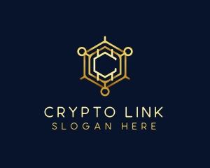 Cryptocurrency Investment Letter C logo design