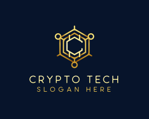 Cryptocurrency Investment Letter C logo design