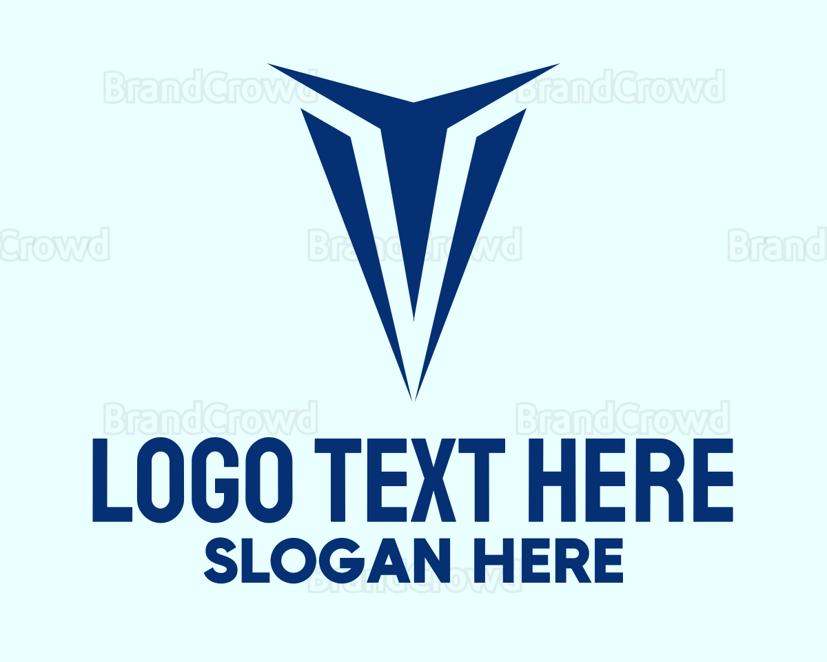 Blue Gaming Letter V Logo Brandcrowd Logo Maker