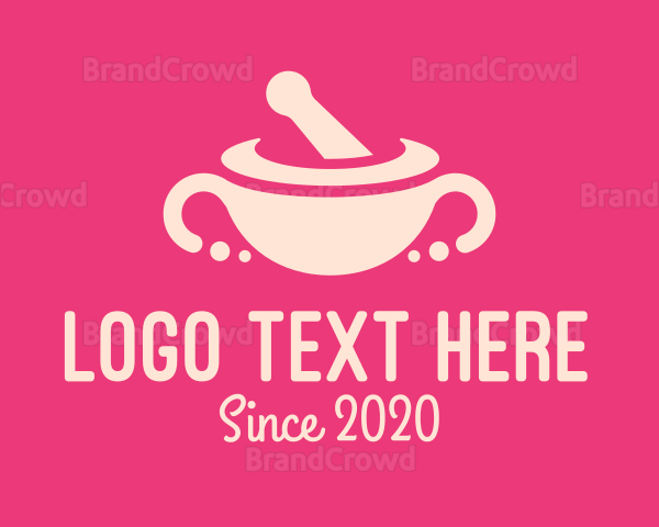 Pink Mortar & Pestle Logo