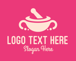 Pink Mortar & Pestle Logo