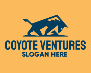 Coyote - Wild Blue Bull logo design