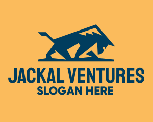 Jackal - Wild Blue Bull logo design