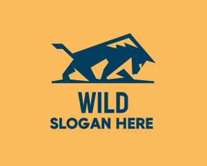 Wild Blue Bull logo design