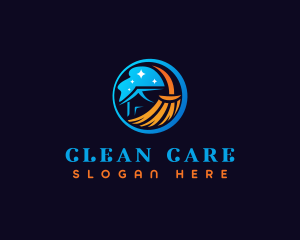 Home Cleaning Sanitation logo design