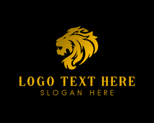 Expensive - Premium Golden Lion logo design