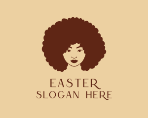 Afro Woman Hair Salon  Logo