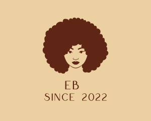 Girl - Afro Woman Hair Salon logo design