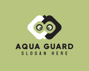 Lifeguard - Binoculars Cartoon Character logo design