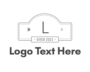 Sign - Sign Outline Lettermark logo design