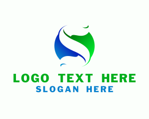 Green - Environmental Company Letter S logo design