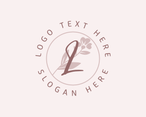 Floral Beauty Cosmetics  logo design