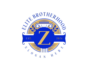 Fraternity - Greek Zeta Pillar logo design