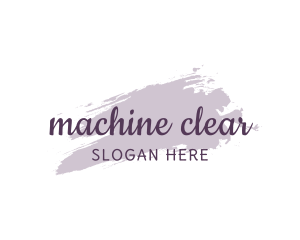 Clean - Watercolor Texture Wordmark logo design